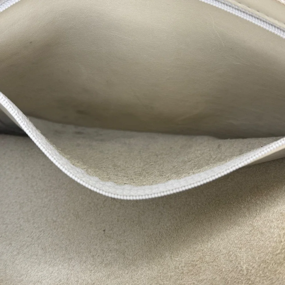 Vintage Coach Cream Leather Crossbody Bag 4143‎ Costa Rica Brass Hardware